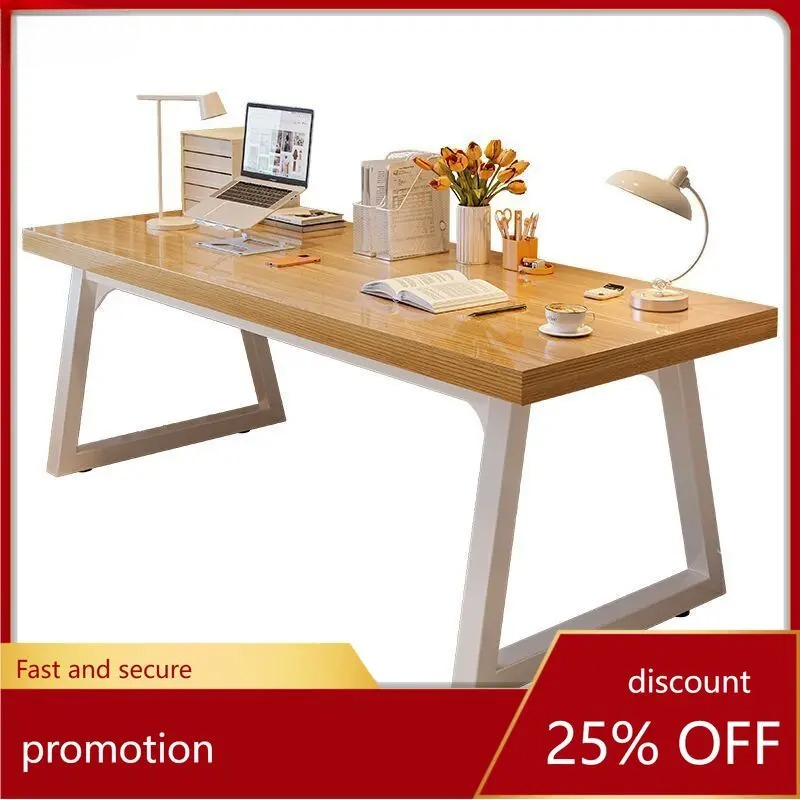 Woodworking Desk Chair - 大人用ダブル大型デスク、ホームコンピューターデスク、ロングワークデスク、寝室学習デスク、シンプルなオフィスデスクと椅子のセット