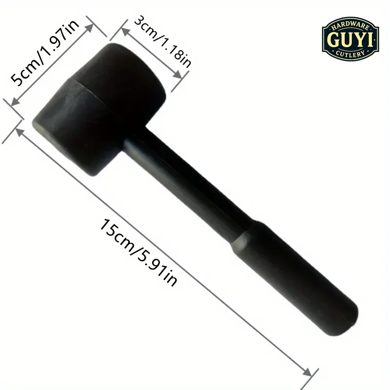 Woodworking Gift Ideas - 黒いゴム製マレット - DIY、家庭修理、工業用途に最適な耐久性があり多用途なツール、ギフトにも最適なハンマー