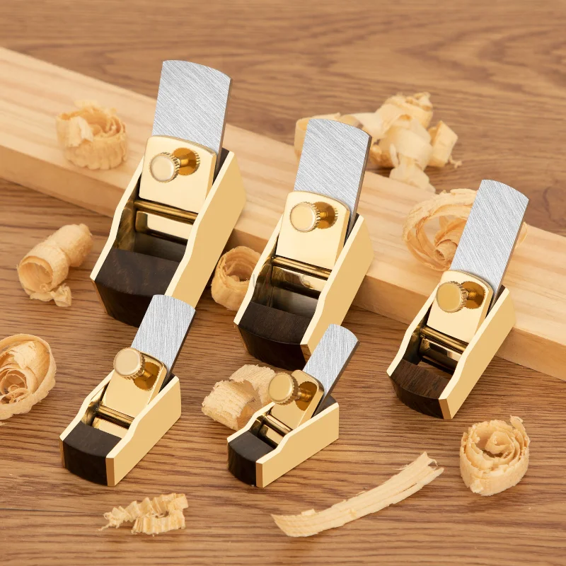 Woodworking Rasp - エボニーウッドプレーナー,平底,凸型真鍮プレーナー,手作り,親指,ショート,バイオリン,楽器,パネル作成ツール