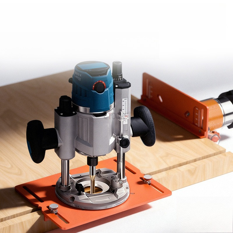 Woodworking Videos - 丸鋸ガイドレール底板調整可能な切断機ハンドヘルドソーバッキングマウンテン木工ベンチアクセサリー
