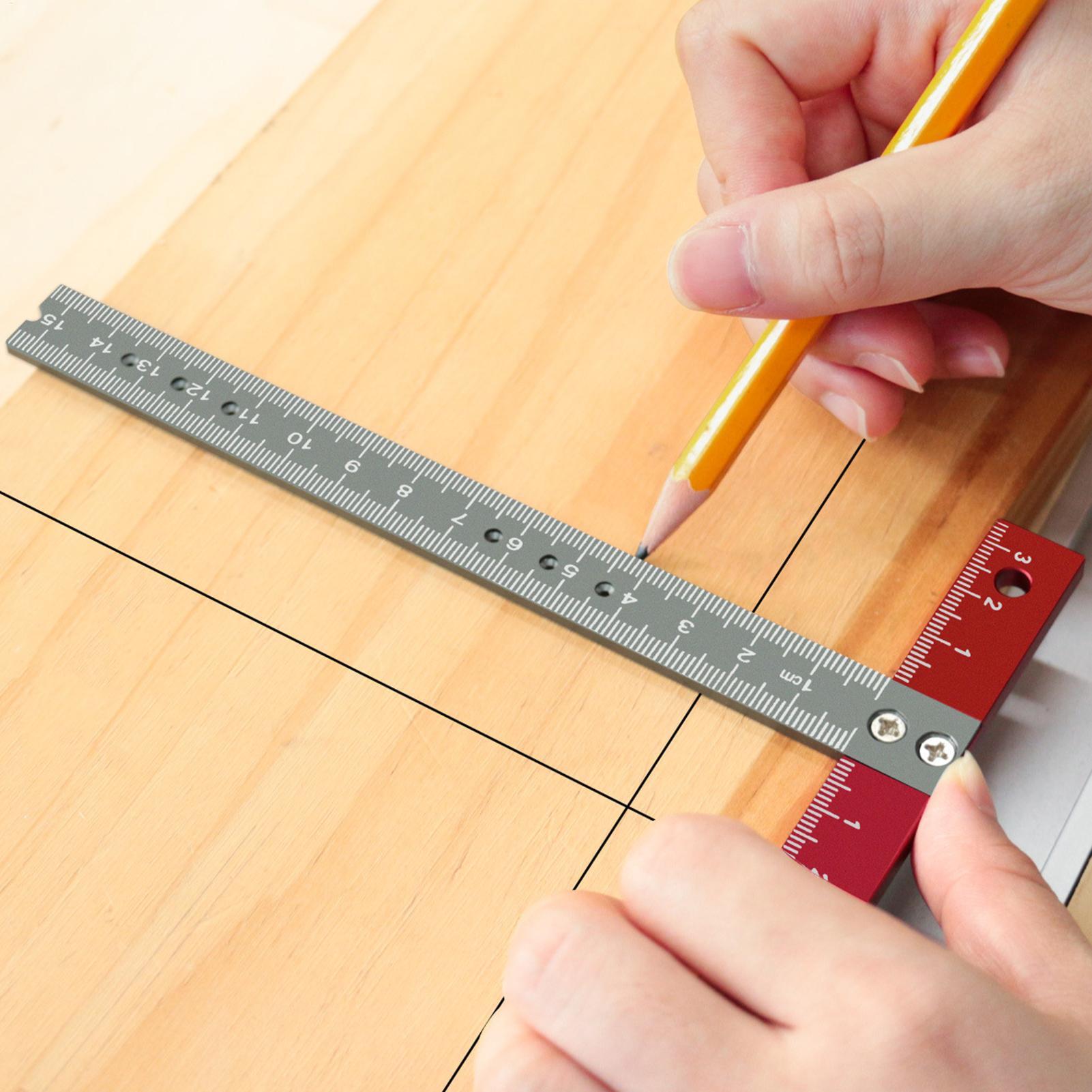 Woodworking And Carpentry - 木工定規 T 形直角フレーミング位置決め定規ツール木工大工業界用精密フレーミングスクエア