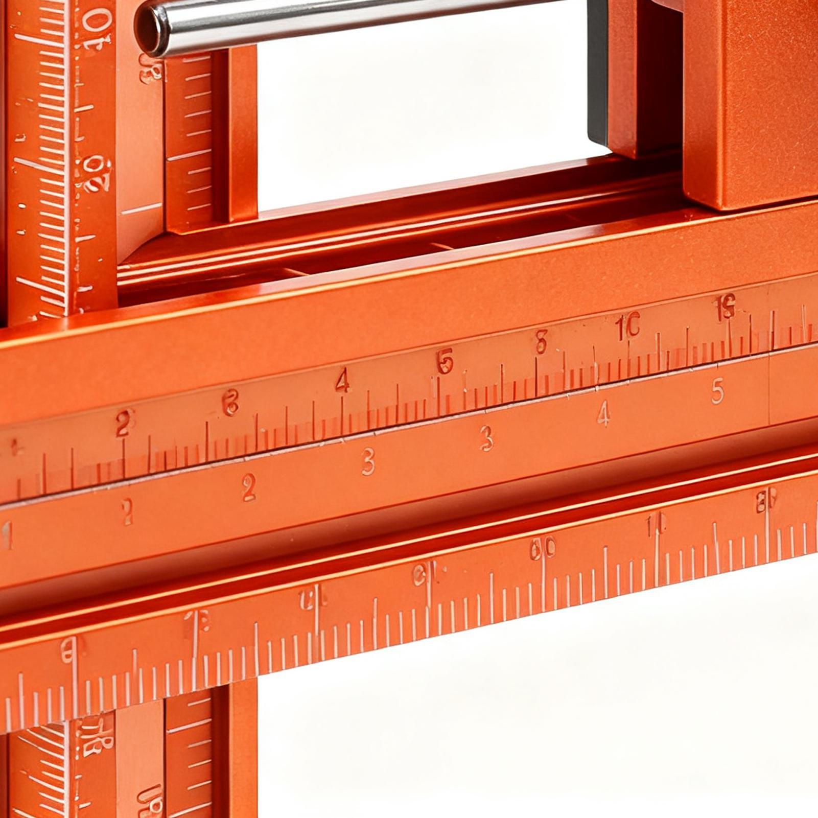 Woodworking And Carpentry - 木工定規磁気ベース 4 面ツール金属精密定規大工大工建設マイター切断作業用