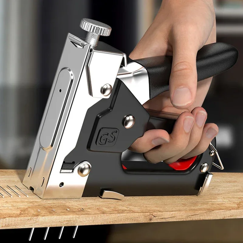 Woodworking Ebook - 4 で 1 手動釘打機建設ホッチキスヘビーデューティエアネイル木工特殊ホッチキス本家庭用 DIY 600