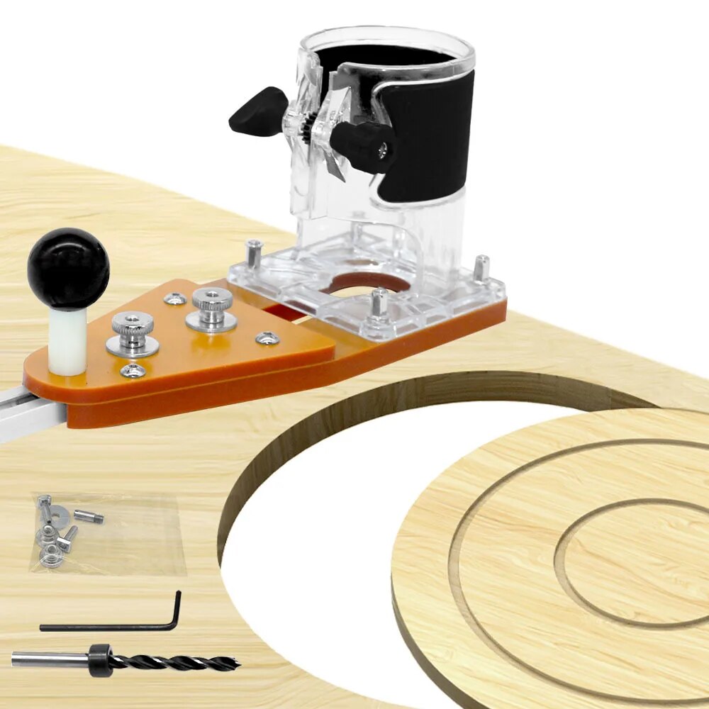 Woodworking Jointer - サークル切断治具マキタ電動ハンドトリマー木材ルーターフライスサークルスロッティングトリミングマシン木工ツール