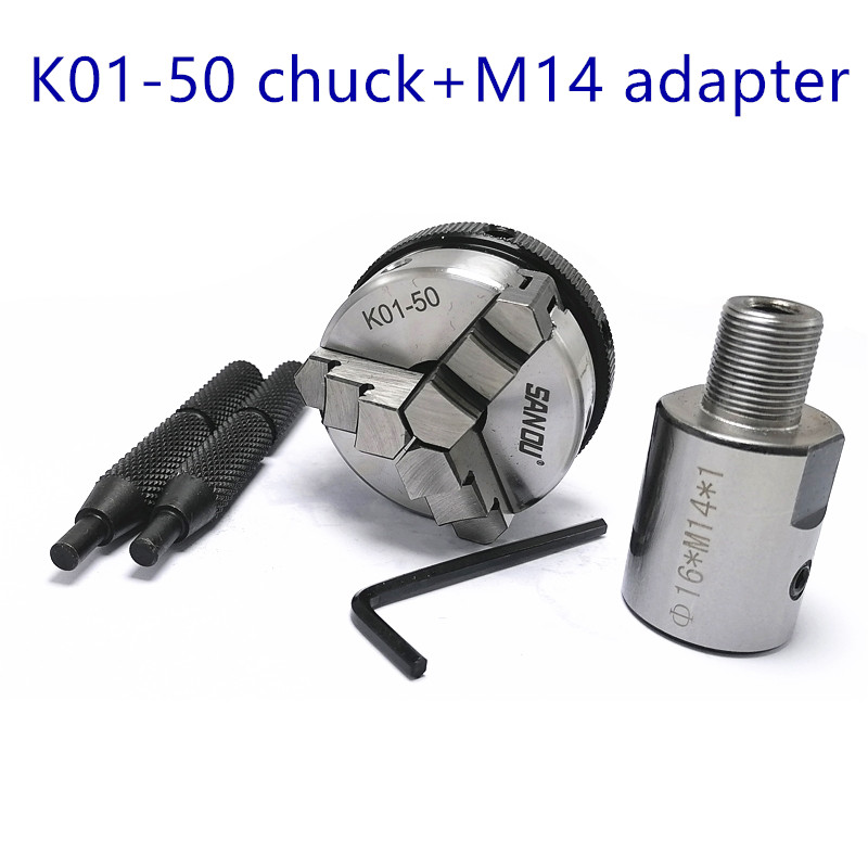 Woodworking Lathe Chuck - サノウ K01-50 チャック 50mm 2インチ旋盤用チャック 三爪手動ミニセルフセンタリングチャック