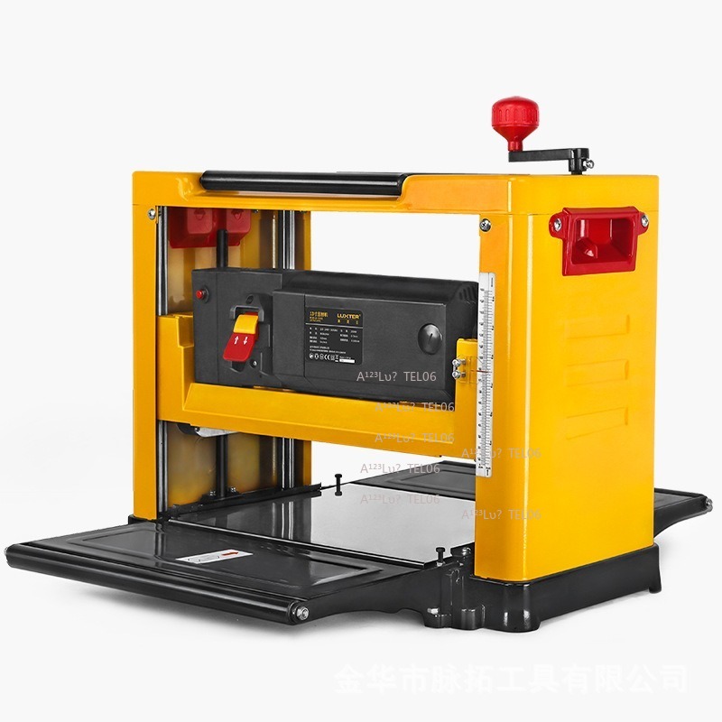 Woodworking Jointer - 小型木工かんな盤 卓上厚削り盤 電動ジョインター パワーツール 片面仕上げ フラッグポール