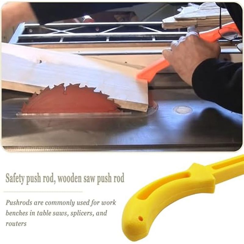 Woodworking Jointer - A93Z 安全木工用プッシュスティックキット、テーブルソー、ルーターテーブル、シェイパー、ジョインターで材を押すための耐久性のあるツール (2P)