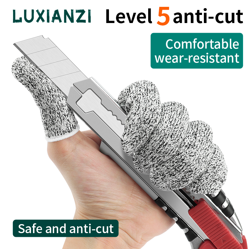 Woodworking Gloves - Luxianzi-木の作業用の耐切断性安全手袋,指保護ツール,彫刻,レベル5,10個