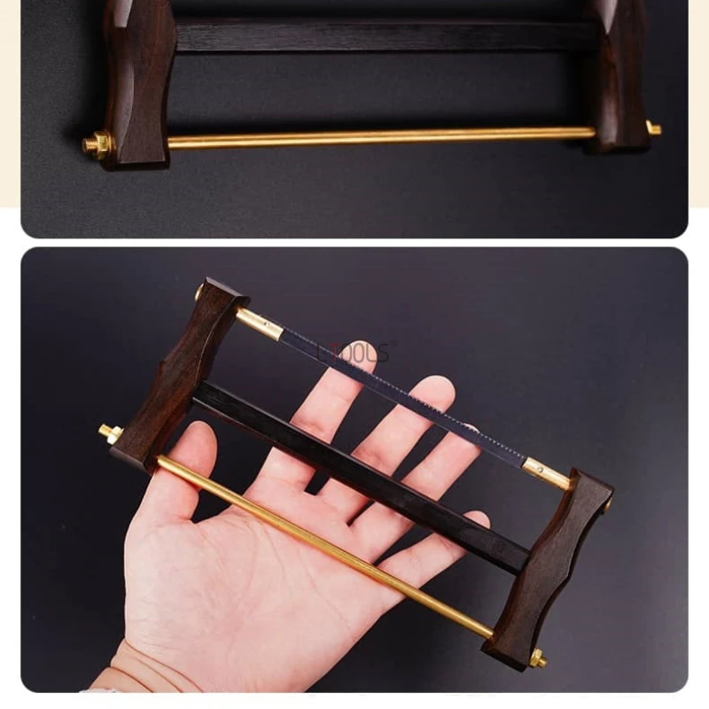 Woodworking Rasp - 新しい木工黒檀ミニ鋸大工の絶妙なハンドソー木枠鋸鋼鋸刃ハンドプロセスハンドツール
