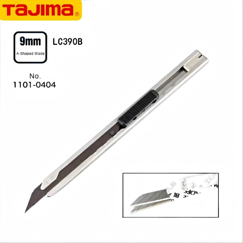 Woodworking Wallpaper - TAJIMA 1101-0404 オールメタルアートナイフ、紙切りナイフ、壁紙ナイフ、30度鋭角ナイフ、LC390B