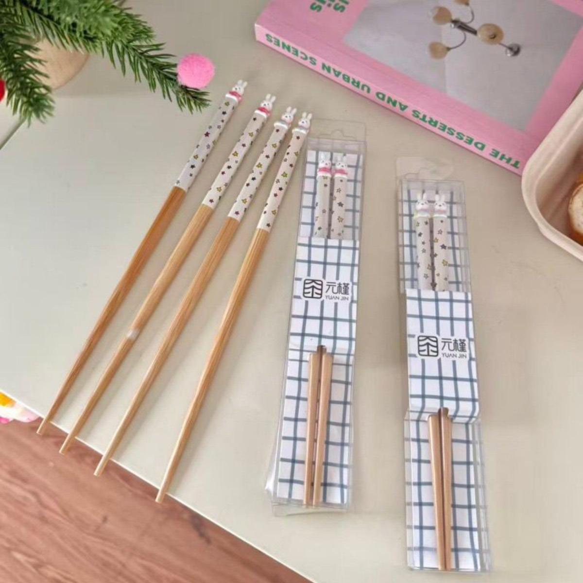 かわいいミッフィーうさぎ箸 キュートな漫画ミッフィーうさぎ星 - Woodworking Tv のレビューと価格