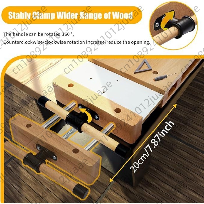 硬材ベンチデスクトップ木工バイス、クランプとG型治具付き木工 - Workbench Woodworking のレビューと価格