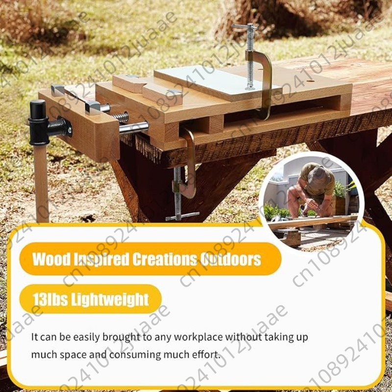 硬材ベンチデスクトップ木工バイス、クランプとG型治具付き木工 - Workbench Woodworking のレビューと価格