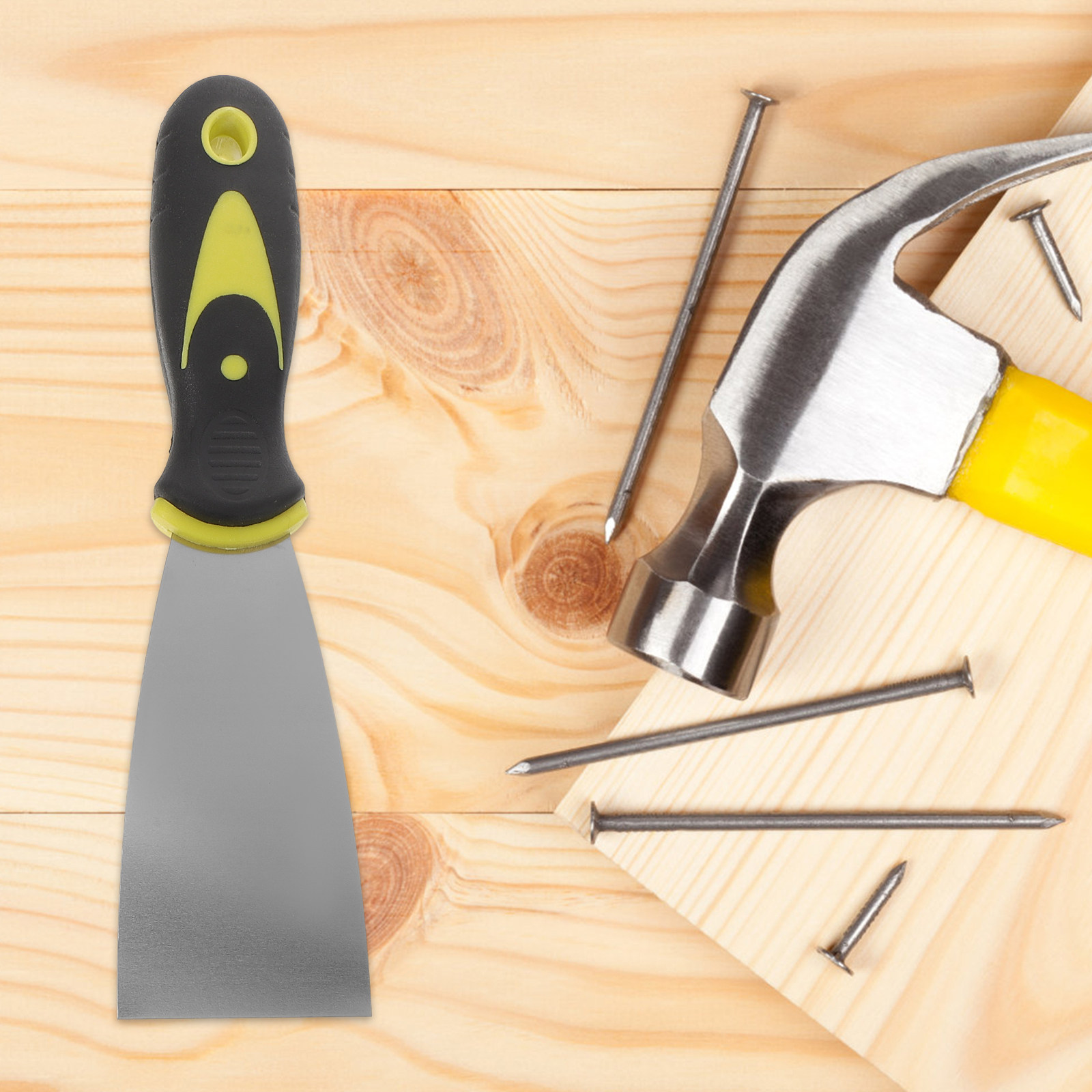 4個入り デュアルカラーハンドル パテナイフセット ステンレ - Woodworking Wallpaper のレビューと価格