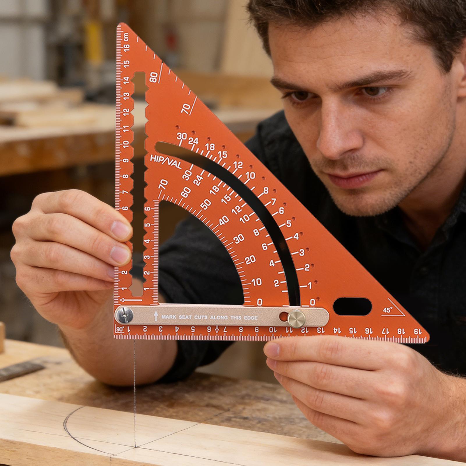木工用直角定規 アルミ合金製 人間工学に基づいた大工用三角定 - Woodworking And Carpentry のレビューと価格