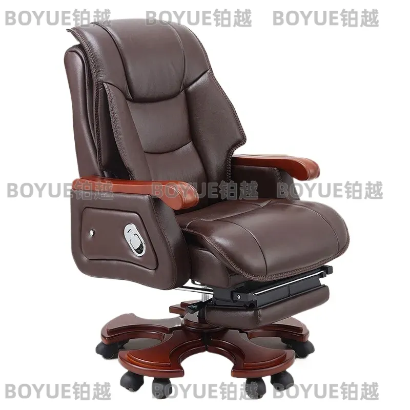 エグゼクティブレザーオフィスチェア、人間工学に基づいたコンピ - Woodworking Desk Chair のレビューと価格