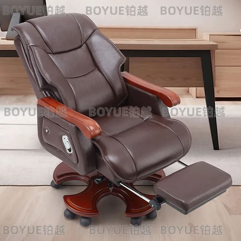 エグゼクティブレザーオフィスチェア、人間工学に基づいたコンピ - Woodworking Desk Chair のレビューと価格