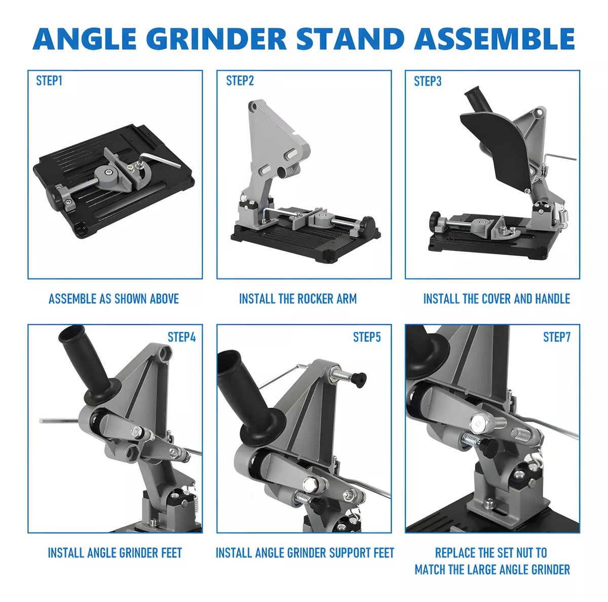 ユニバーサルアングルグラインダースタンド鋳鉄ベース固定切断ス - Woodworking Videos のレビューと価格
