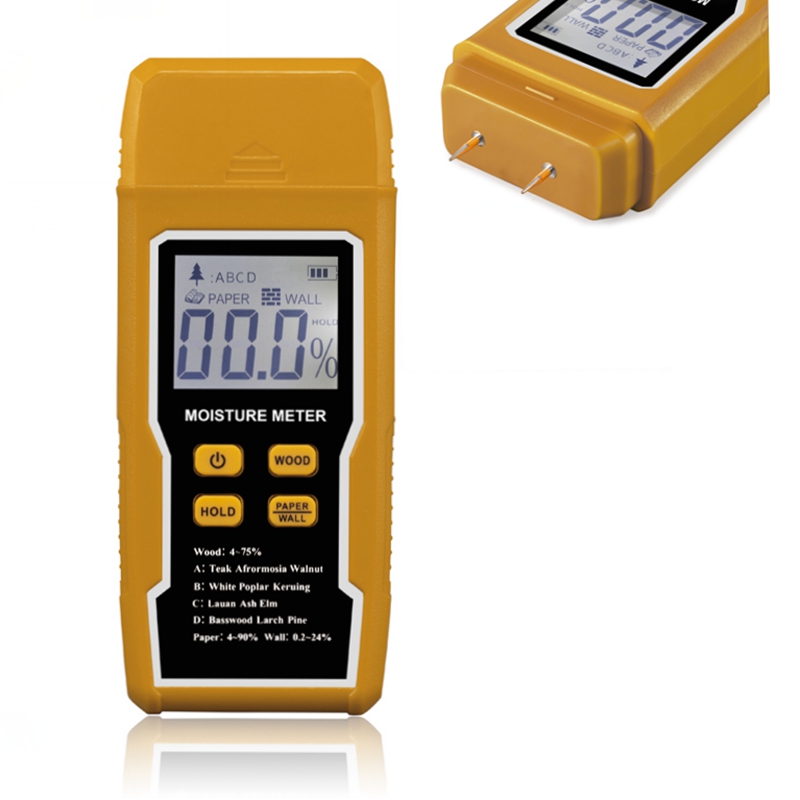 4 ピンデジタル水分計 LCD 木材竹床紙壁建物湿度テスター - Woodworking Wallpaper のレビューと価格