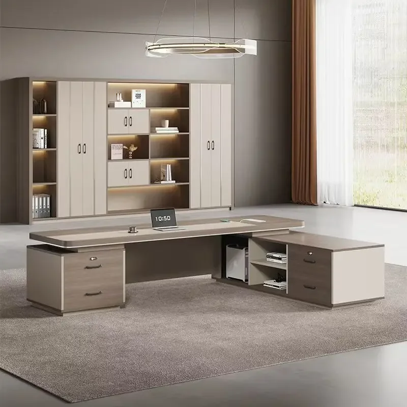 スタンドラゲ調節可能な収納エグゼクティブデスク（ハッチ付き） - Woodworking Desk Chair のレビューと価格