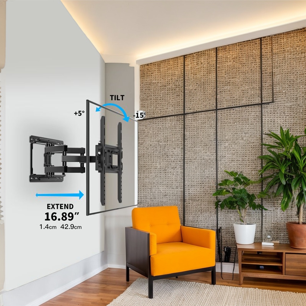 フルモーションテレビ壁掛け金具（32～65インチのほとんどの - Woodworking Tv のレビューと価格