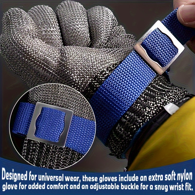 レベル9ステンレス鋼メッシュ安全手袋、耐切創性、防錆性、金属 - Woodworking Gloves のレビューと価格