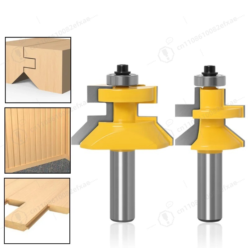 2個セット 1/2インチシャンク V溝＆タングルータービット - Woodworking Quotes のレビューと価格