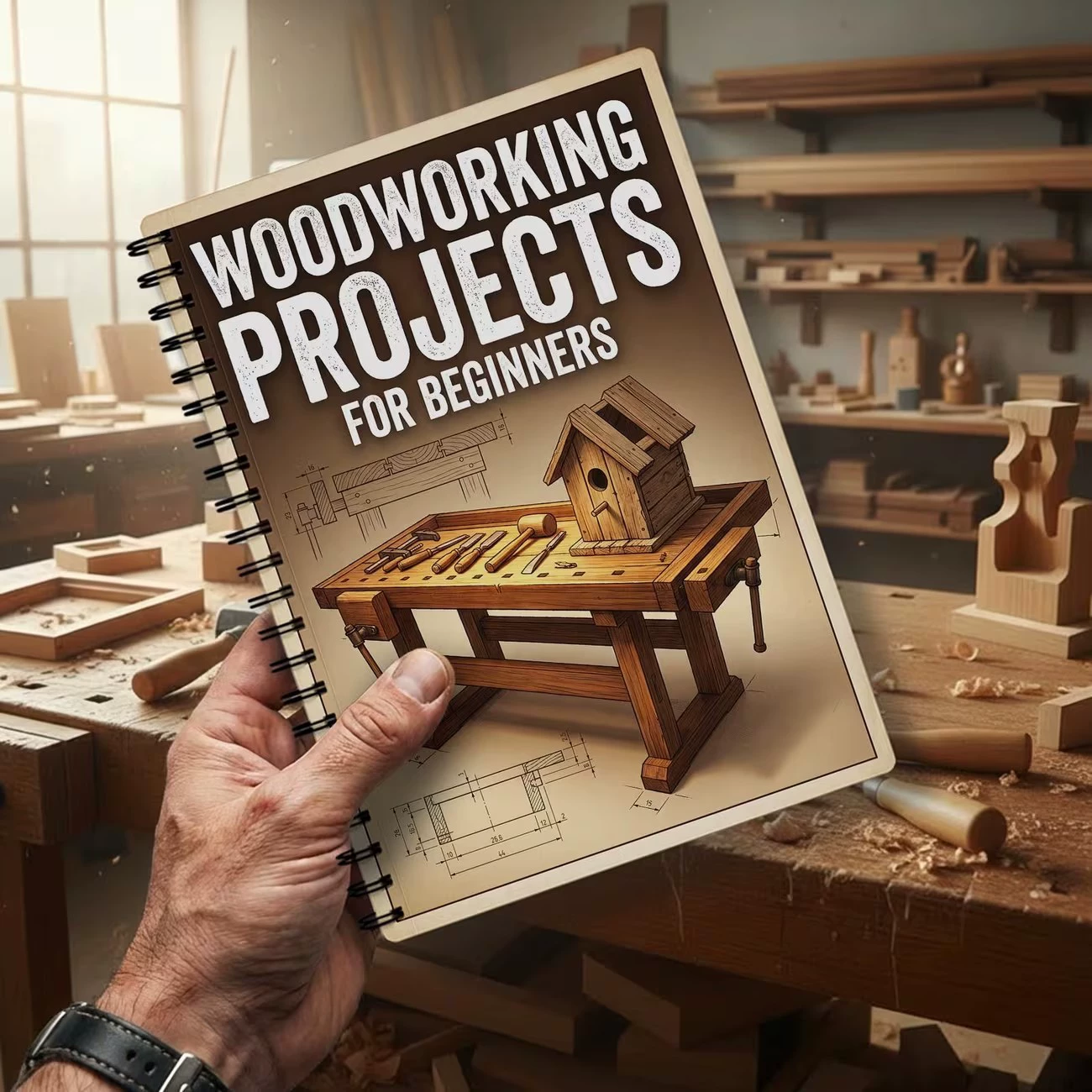 初心者のための木工プロジェクトブック シンプルで実践的なプロ - Woodworking Ebook のレビューと価格