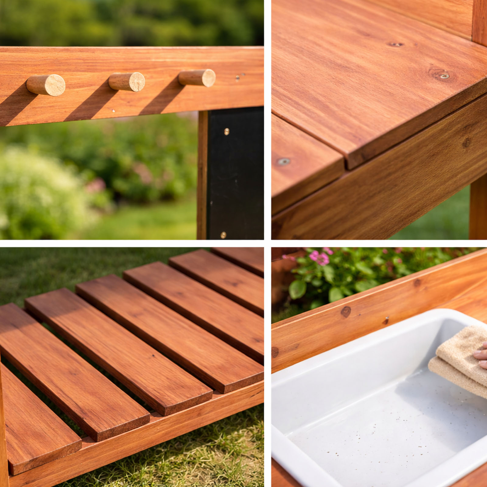 木製植木鉢台子供用屋外屋内庭園植栽テーブル作業台子供科学教育 - Workbench Woodworking のレビューと価格