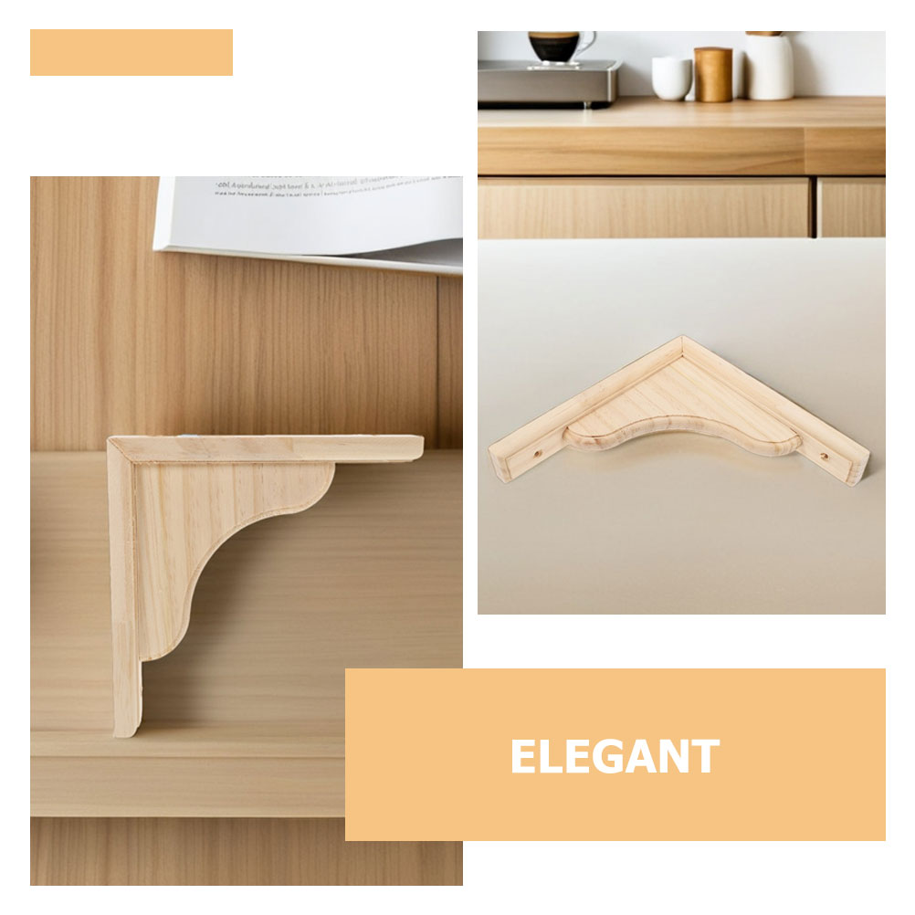 2 個の三角形の棚ブラケット天然木のコーベル未完成の塗装可能 - Woodworking Ebook のレビューと価格