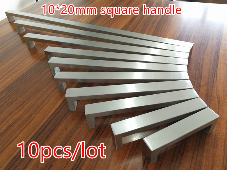 10 ピース/ロット 10*20 ミリメートル角棒ドアハンド - Woodworking Quotes のレビューと価格