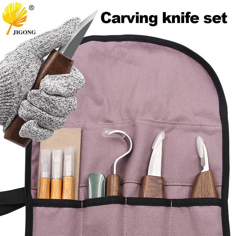 多仕様木工彫刻セット、クルミ彫刻ナイフ、シミター、木材切断ナ - Woodworking Gloves のレビューと価格