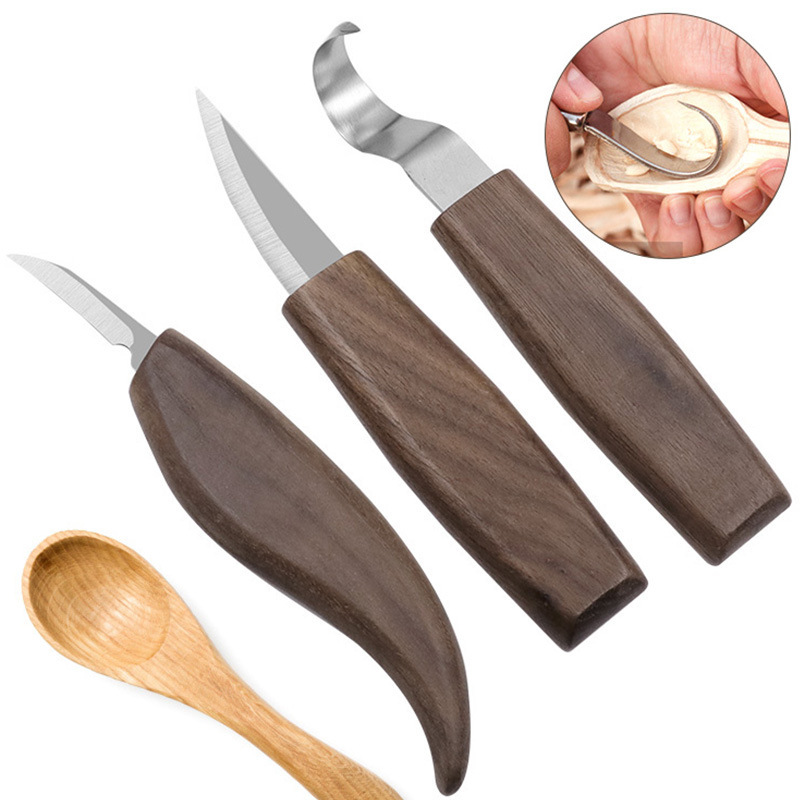 多仕様木工彫刻セット、クルミ彫刻ナイフ、シミター、木材切断ナ - Woodworking Gloves のレビューと価格