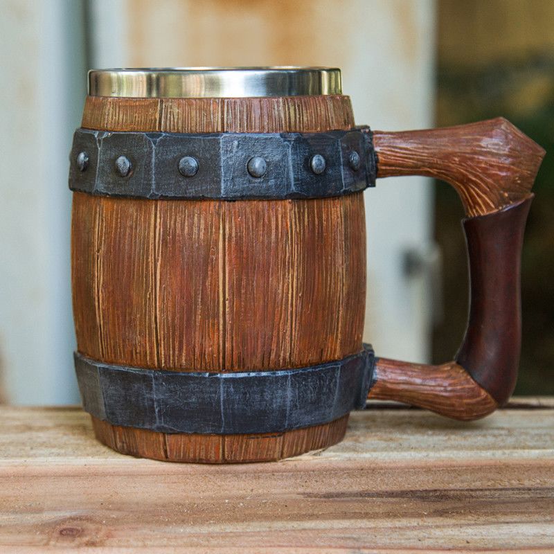 ワンピース漫画木製樽型水筒クリエイティブビールカップ大容量カ - Woodworking Tv のレビューと価格