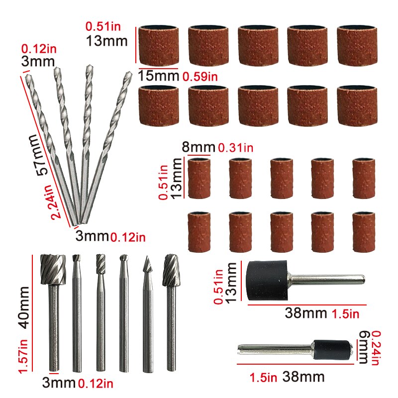 11個電気研削ホーンカバーロケーター工具セット29個回転ファ - Woodworking Videos のレビューと価格