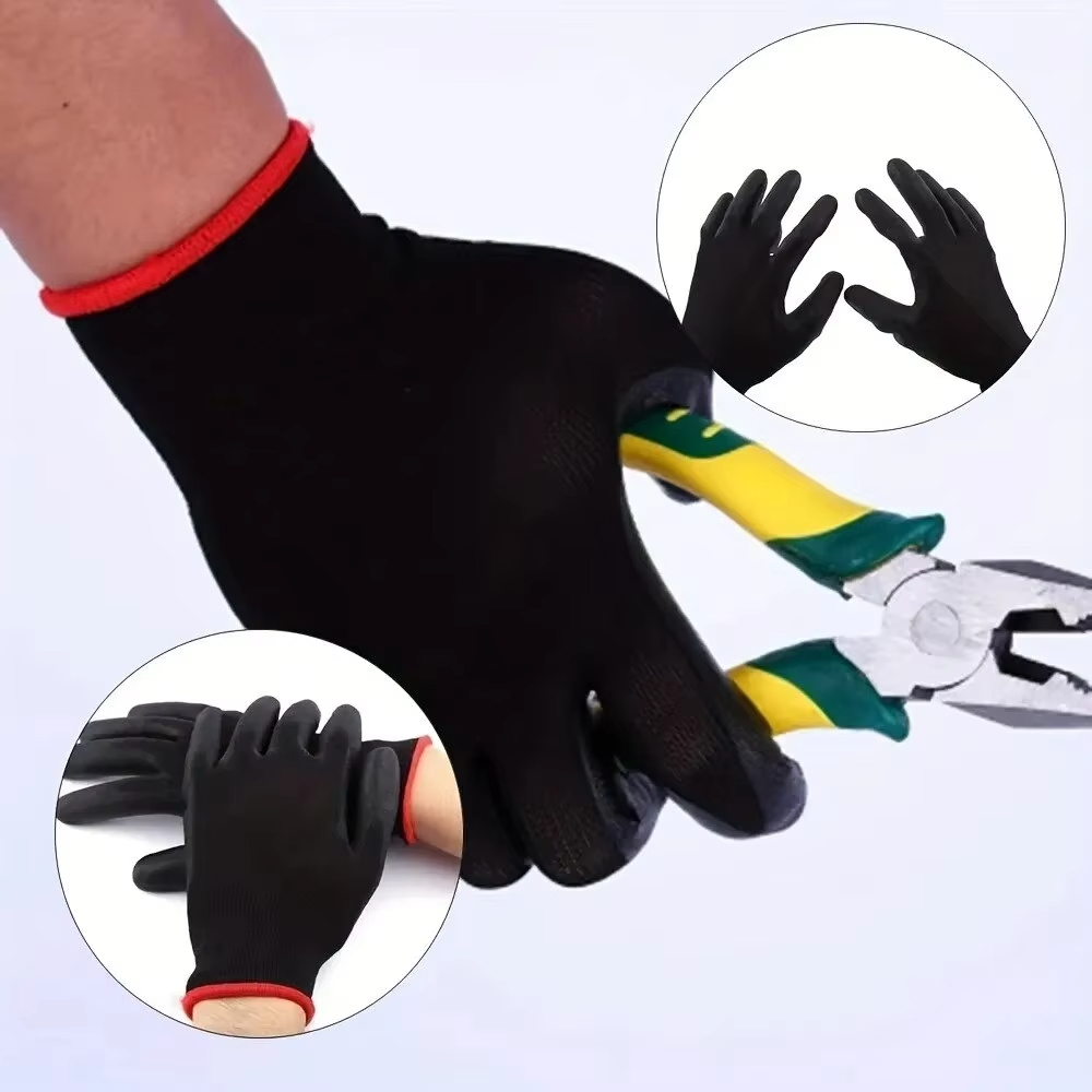 10 ペア耐久性のあるナイロン作業 PU 安全労働手袋滑り止 - Woodworking Gloves のレビューと価格