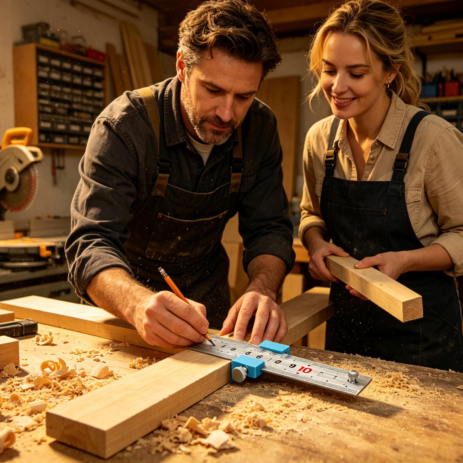 大工道具 大工定規 測定用スクライビングポジショニングブロッ - Woodworking And Carpentry のレビューと価格