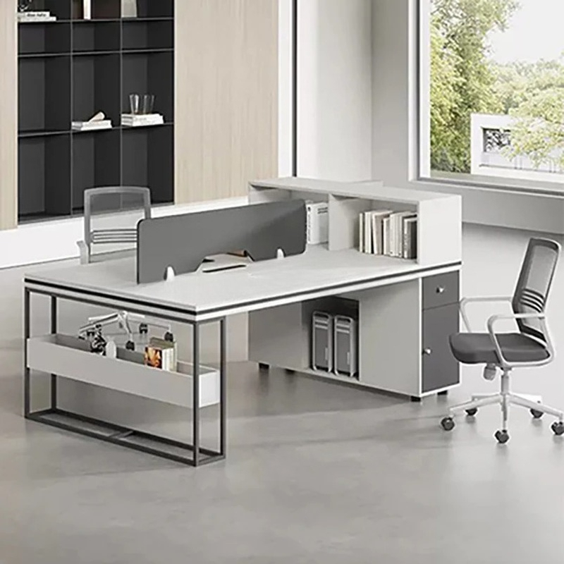 オフィススタッフ用ワークデスク＆チェアセット、モダンな収納付 - Woodworking Desk Chair のレビューと価格
