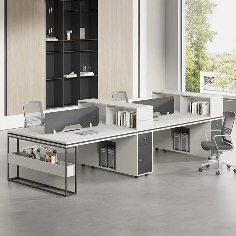 オフィススタッフ用ワークデスク＆チェアセット、モダンな収納付 - Woodworking Desk Chair のレビューと価格