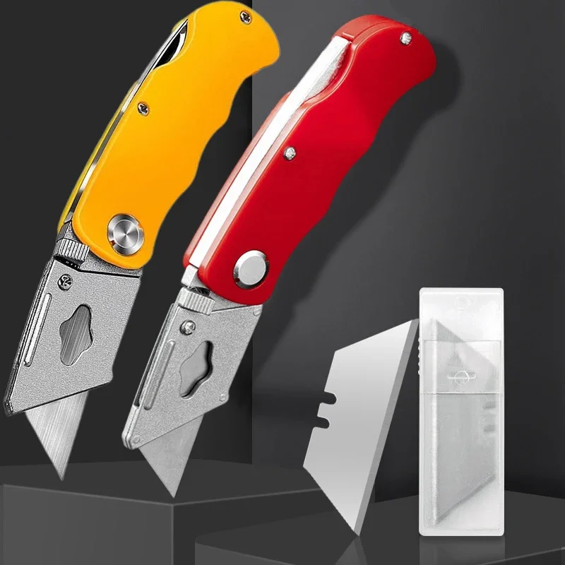 ユーティリティ折りたたみナイフ家庭用オフィス文具壁紙ナイフ折 - Woodworking Wallpaper のレビューと価格